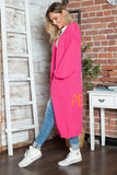 Love & Peace Oversized Cardigan