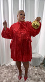Holiday Glam Sequin Bubble Dress
