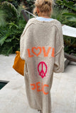 Love & Peace Oversized Cardigan