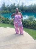 Halter Plus Size Jumpsuit ￼