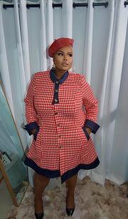 Executive Chic A-Line Coat Dress