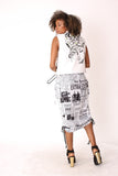Woven Print Midi Skirt - 81927