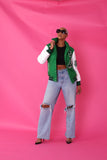 Green Varsity Jacket -82152
