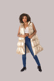 Tiered Puffer Vest -81585