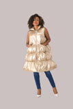 Tiered Puffer Vest -81585