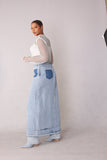 Long Denim Skirt- 82309