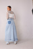 Long Denim Skirt- 82309