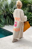 Love & Peace Oversized Cardigan